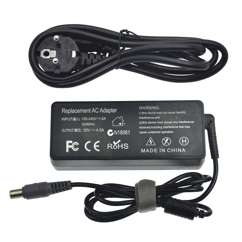 

20V 4.5A 90W Laptop Ac Power Adapter Charger For Lenovo T410 T510 Sl410 Sl410K Sl510 Sl510K T510I X201 X220 X230