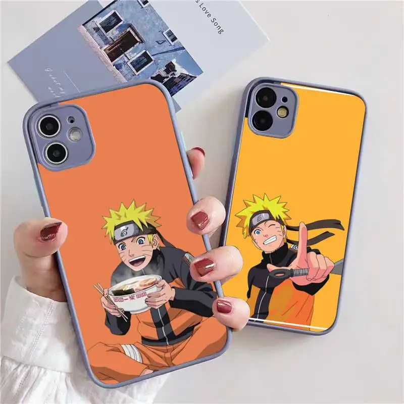 

Namikaze Uzumaki-Narutos Phone Case For iphone 13 12 11 xr xs x 7 8 pro max Plain Soft TPU Silicone Clear Case Cover