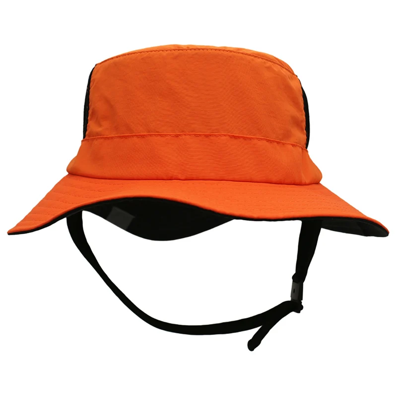 

Beach Surf Cap Mesh Breathable Sun Hat UPF50+ Summer Outdoor Fishing Belt Chin Adjustable Bucket hat Water Sport Unisex
