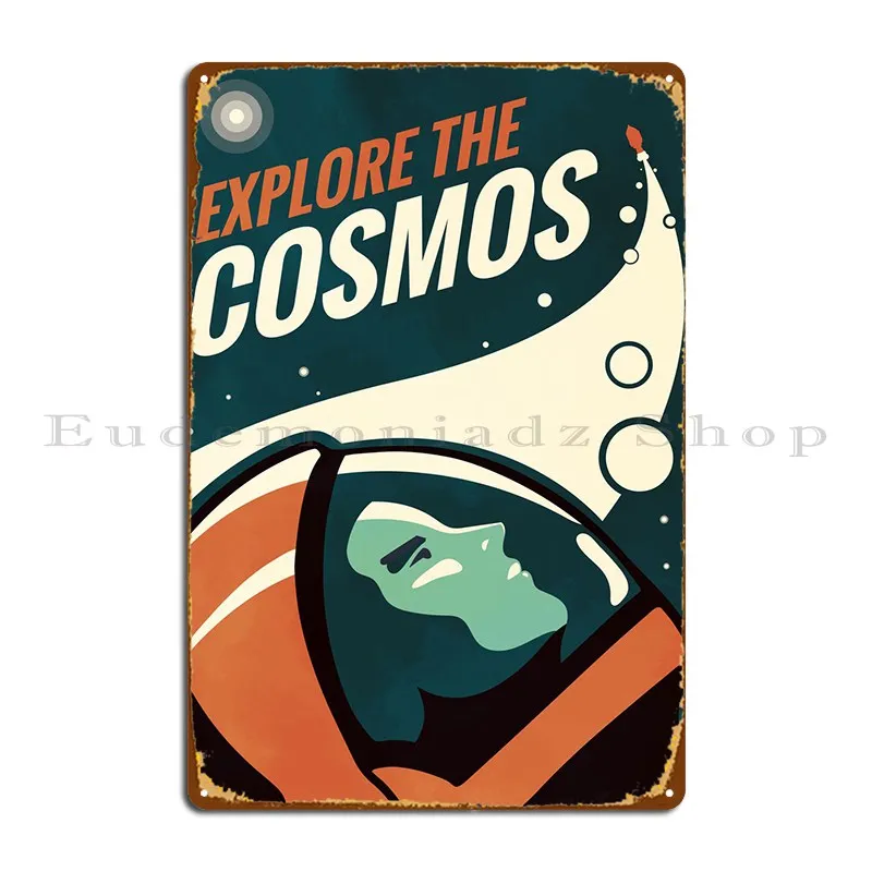 

Изучите Космос металлический плакат с табличкой картина гараж кухня на заказ настенная пещера жестяной плакат