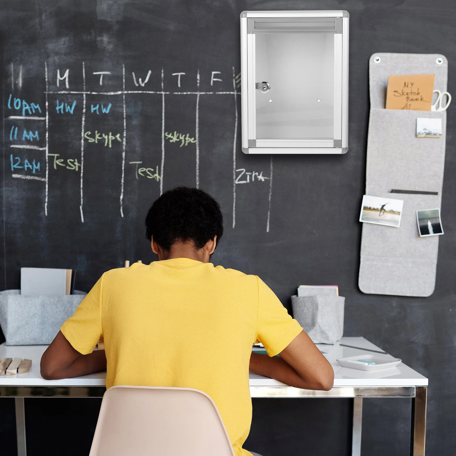 Красный декор почтовый ящик контейнер для хранения писем водонепроницаемый