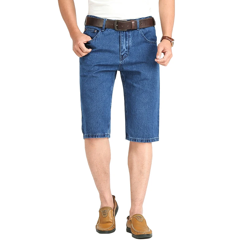 

Classic Denim Men's Shorts Summer Thin Cotton 2023 Casual Stretch Beach Pants Men's Tight Short Denim