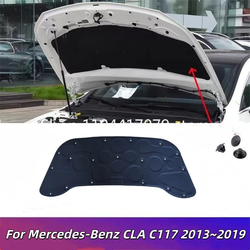 Фото Тепло- и звукоизоляционный материал (хлопок) для капота Mercedes-Benz CLA C117 2013-2019 (2014, 2015, 2016) – аксессуары №1