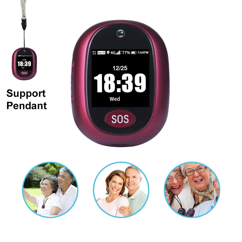 Детский смарт-трекер для пожилых людей 4G GPS-трекинг подвеска V45 водонепроницаемый