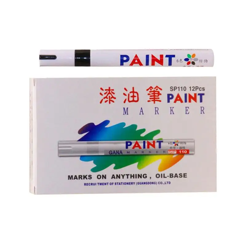 Paint Marker Set For Tire 12pc Waterproof Acrylic Paint Pens