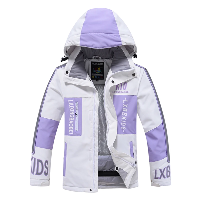 Boy's and Girl’s Thickened Ski jacket Children's Winter Snowboarding Skiing Warm Windproof Jackets and Pants for Kids