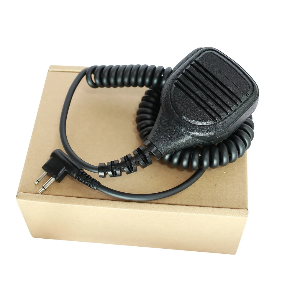 Walkie Talkie 2 Pin Shoulder Speaker Mic Remote Microphone for Radio CP200 CP200XLS PR400 GP88 GP3188 PMMN4029A