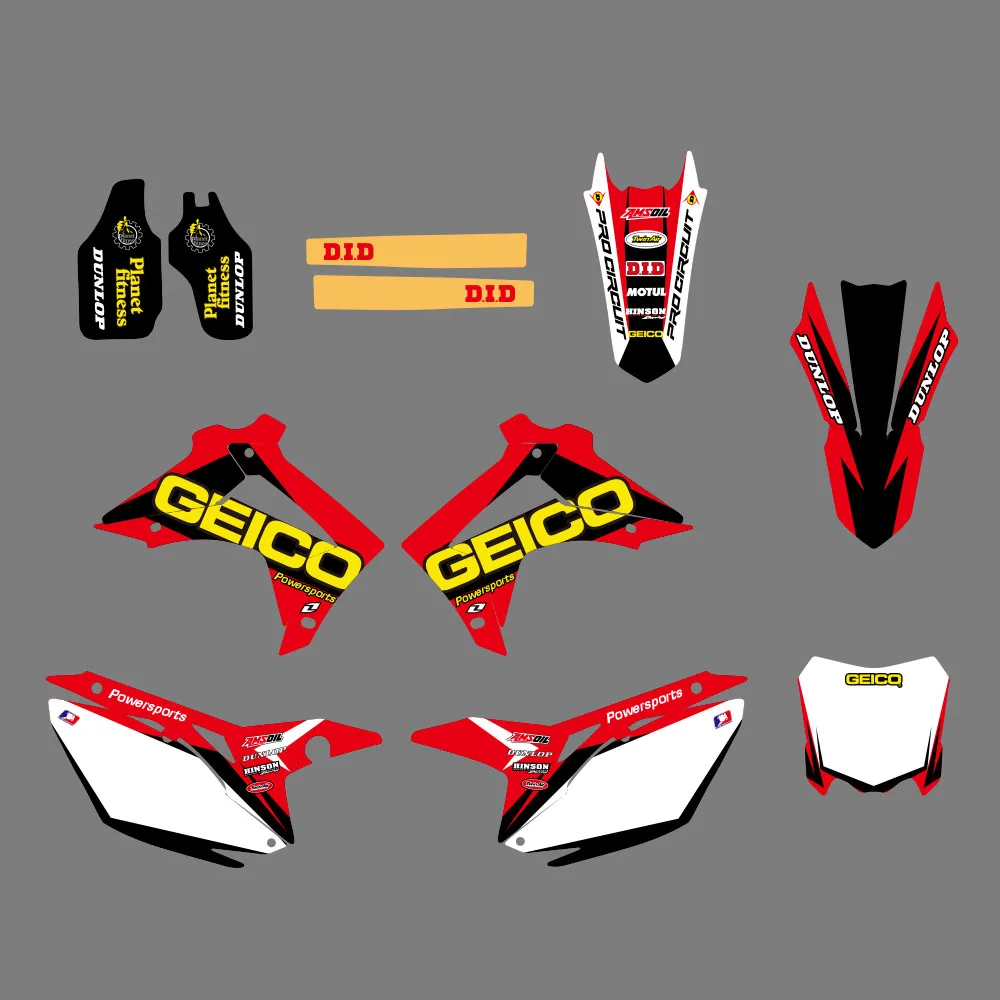 

H2CNC Graphics Decal ticker For Honda CRF250R CRF250 2014-2016 & CRF450R CRF450 2013 2014 2015 2016 CRF 250 250R 450 450R