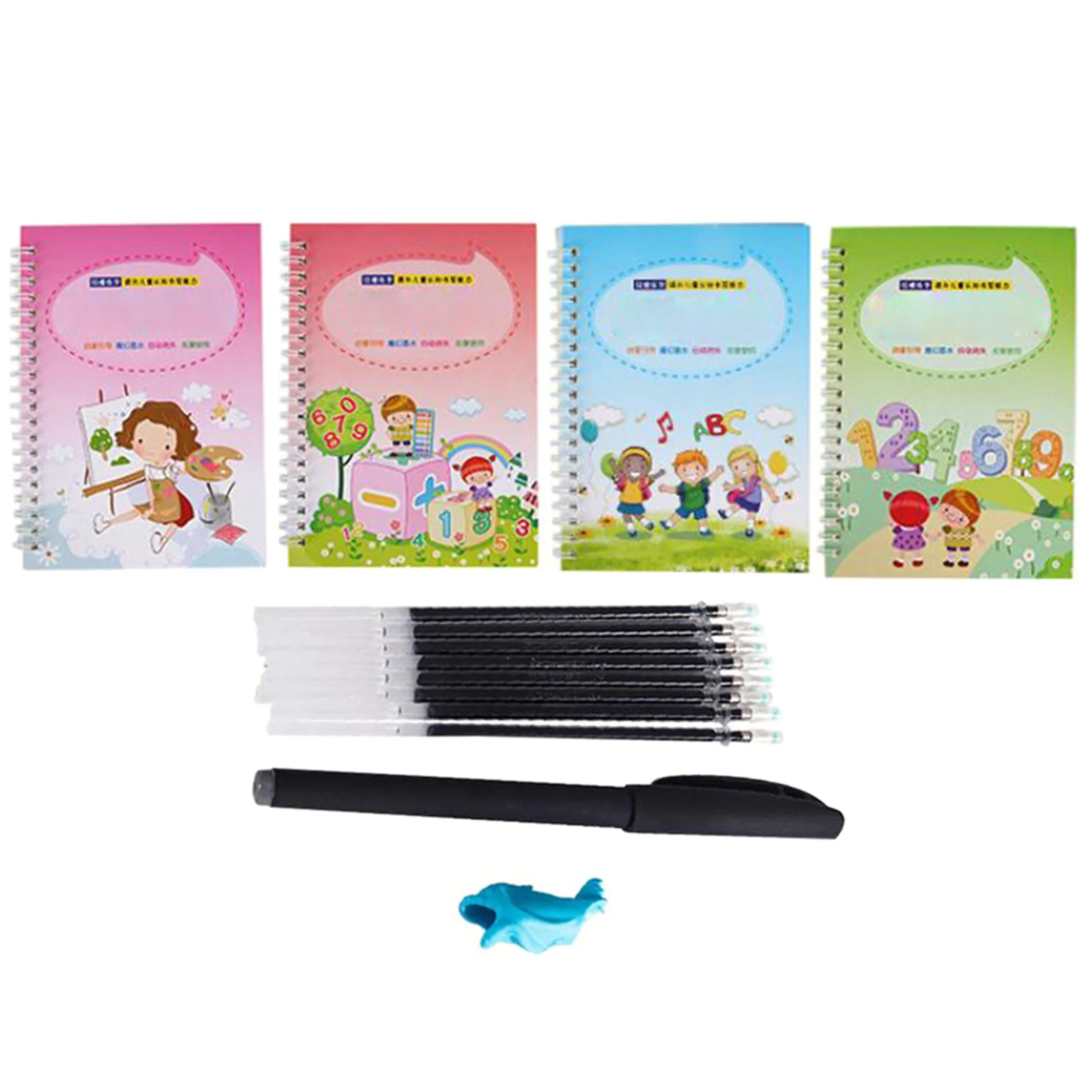 

Handwriting Copybook Set Art Calligraphy Writing Paste Practice Auto Fade Paper Reused For Kids Tracing Book Home School