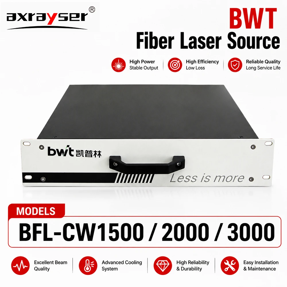 Фото Волоконный лазерный источник BWT BFL-CW1500/2000/3000: Мощный однорежимный генератор непрерывного действия для лазерной резки и сварки №1