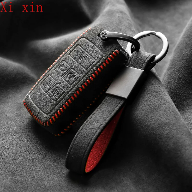 

For Jaguar xel/xfl/xf/epace/fpace/xj men's and women's premium key case Alcantara special remote control protective case