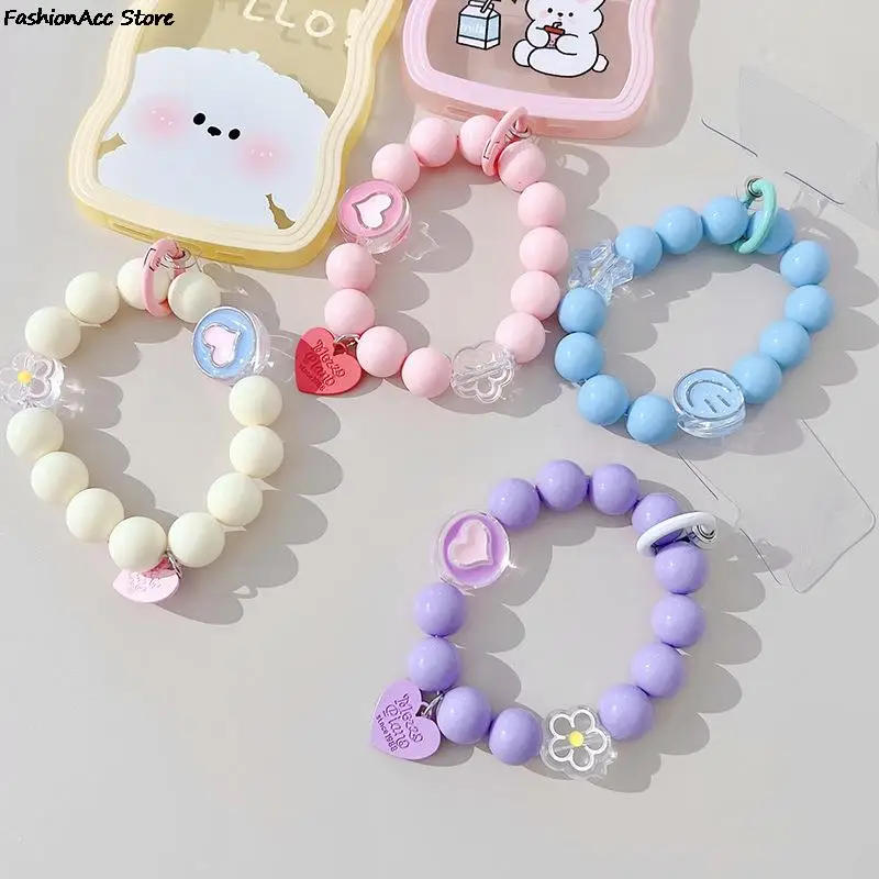 

Creative Mobile Phone Chains Women Cute Beaded Bracelet Anti-lost Chains For Cellphone Useful Phone Accessories Girls Keychain