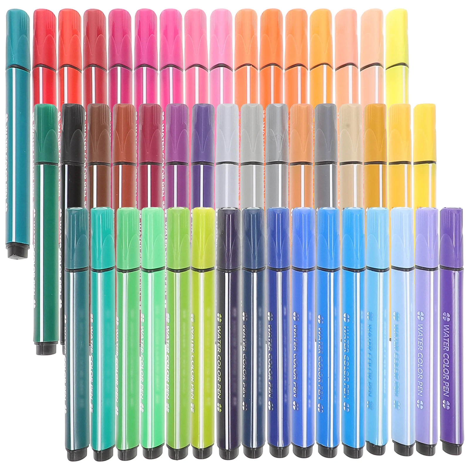 Colour Pens School Drawing Adult Coloring Markers Convenient Kids Plastic Portable Washable