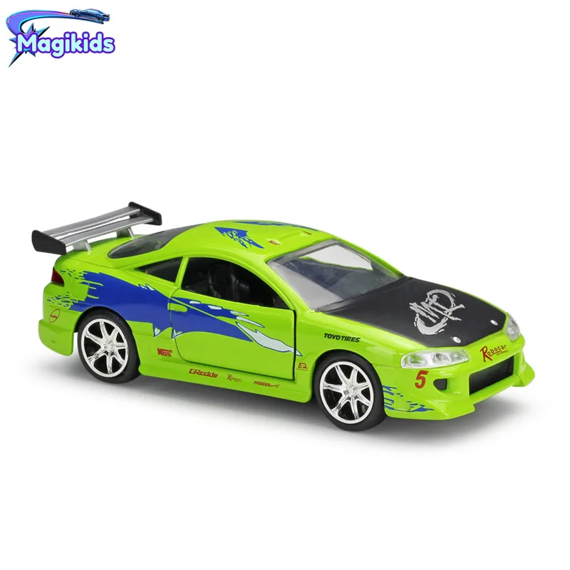 

All 1:32 1995 Mitsubishi Eclipse Toyota Supra Honda Mitsubishi Mazda RX-7 Diecast Car Metal Alloy Model Car Toy Gift Collection