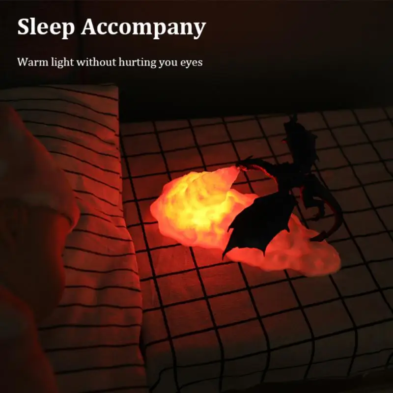 

Dragon Night Light With Usb Rechargeable Led Lamp 3d Printed Dragon Creative Gift Desk Lamp Baby Room Decoration Night Light