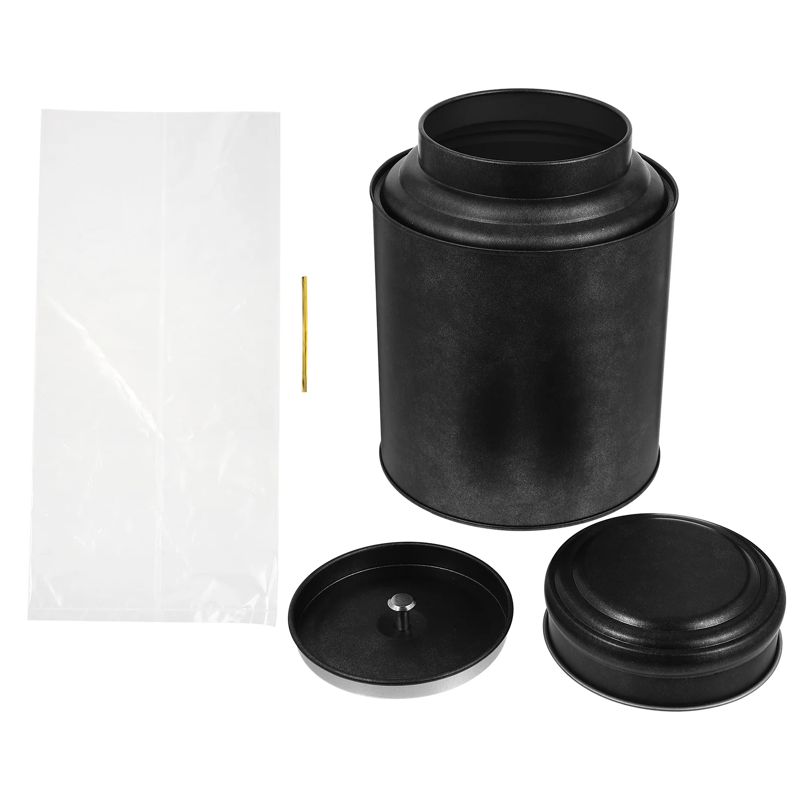 

Tea Jar Candy Tank Cookie Tin Metal Box Grain Storage Container Kitchen Irondry Empty Tins Can Herb Jars Lid Cerealcaddy Bin