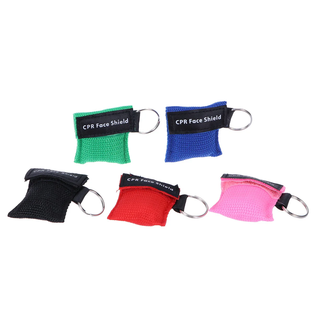 

10PCS CPR Mask Disposable Practical Travel Resuscitation Keyring for CPR Training Use