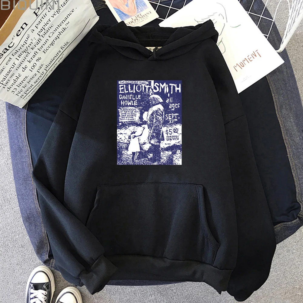 

Elliott Smith Live Hoodies Singer Musician Sweatshirt Women Fashion Clothing Y2k Clothes Harajuku Casual Harajuku Men Streetwear