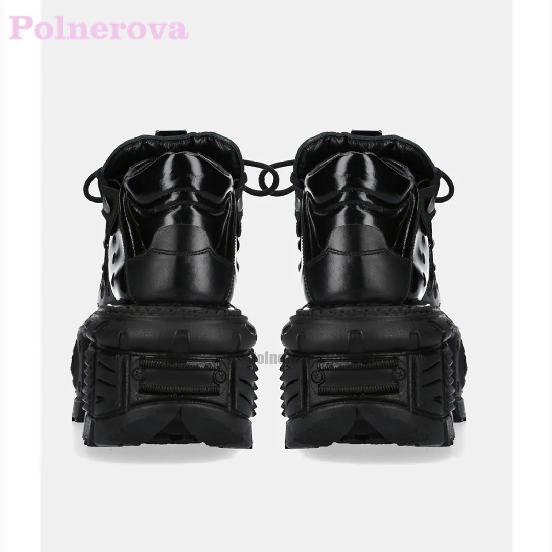 Туфли на платформе с высоким металлическим верхом женские туфли в стиле