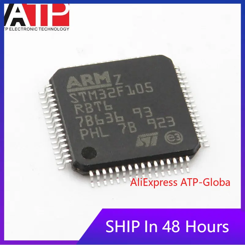 

ATP 1~100PCS STM32F105RBT6 LQFP-64 STM32F105 105RBT6 Microcontroller Chip IC Integrated Circuit Brand New Original in stock