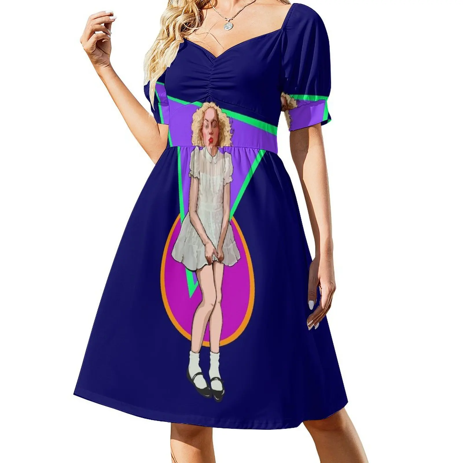 Палантин из норки в роли тафты с короткими рукавами платье для выпускного вечера