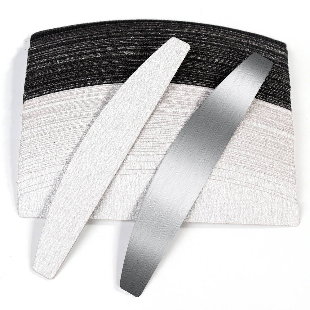 10 шт. сменная пилка для ногтей 100/180/240 серая/черная