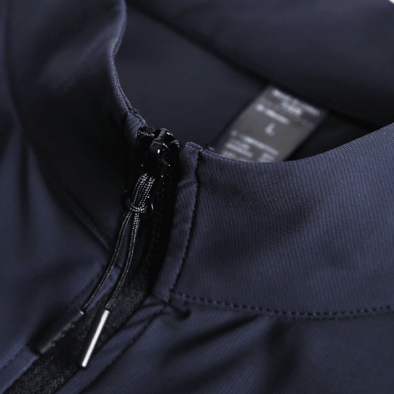 Men Running Jacket Letter Pocket Training Zipper Jogging Long Sleeves Gym Sports Workout Bodybuilding Quick Dry Sweatshits