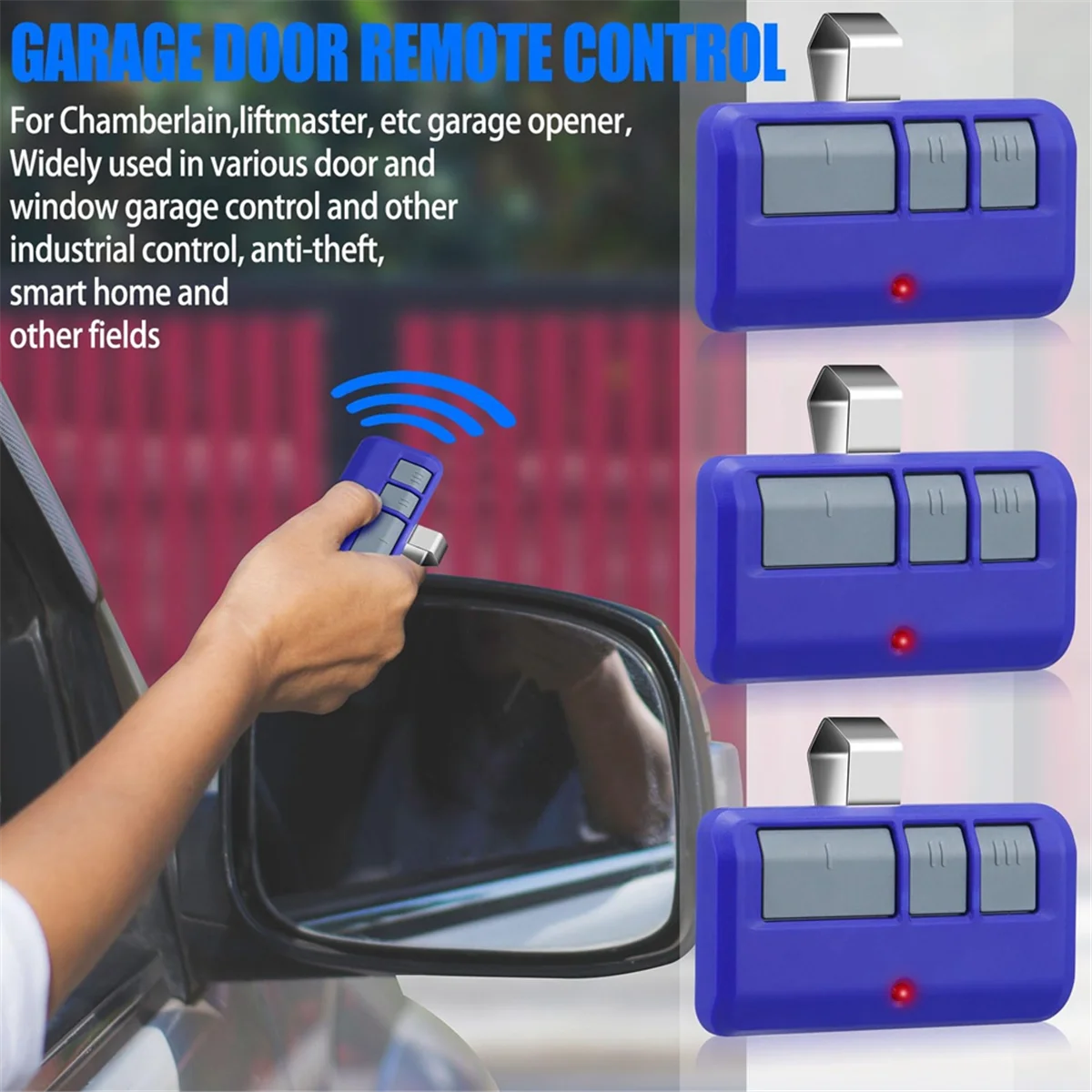 Универсальный пульт для открывания Гаражных дверей 3 кнопки 893LM