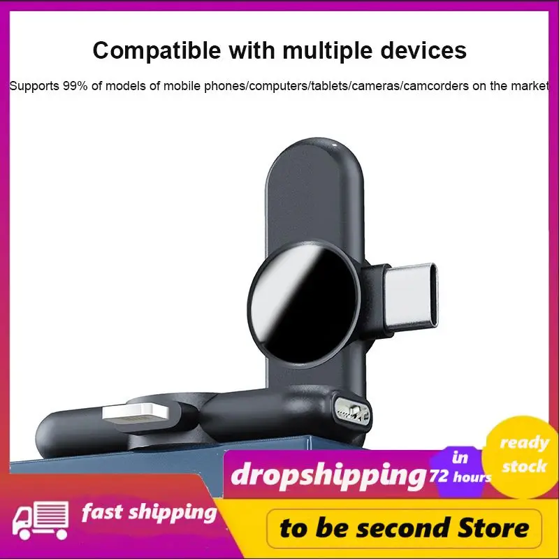 

2 Channel Wireless Microphone Black Microphone Adapter Noise Reduction Collar Type Mini Microphone Audio Adapter Moving Coil Abs