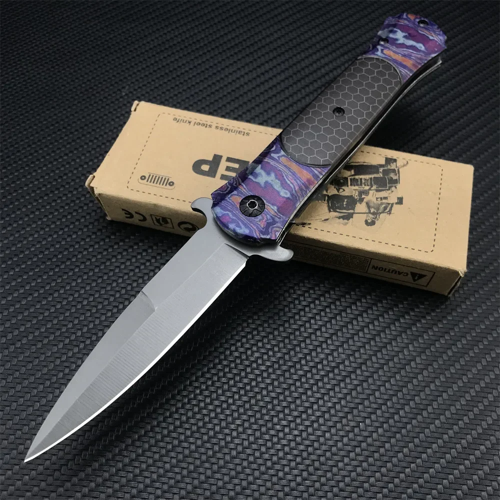 Складной нож Jeep Pocket EDC из алюминиевого сплава с лезвием 440C