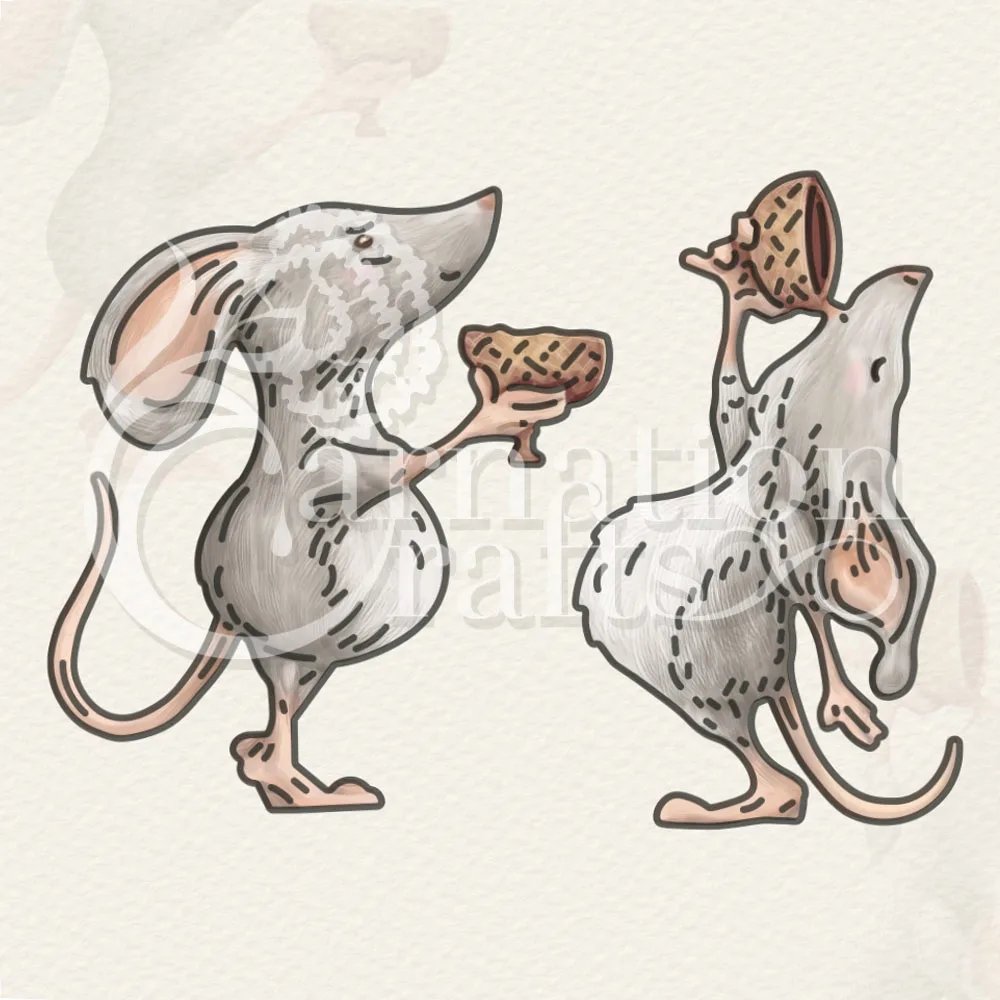

Mouse Cheers Metal Cutting Dies Scrapbook Diary Decoration Stencil Embossing Template Diy Greeting Card Handmade