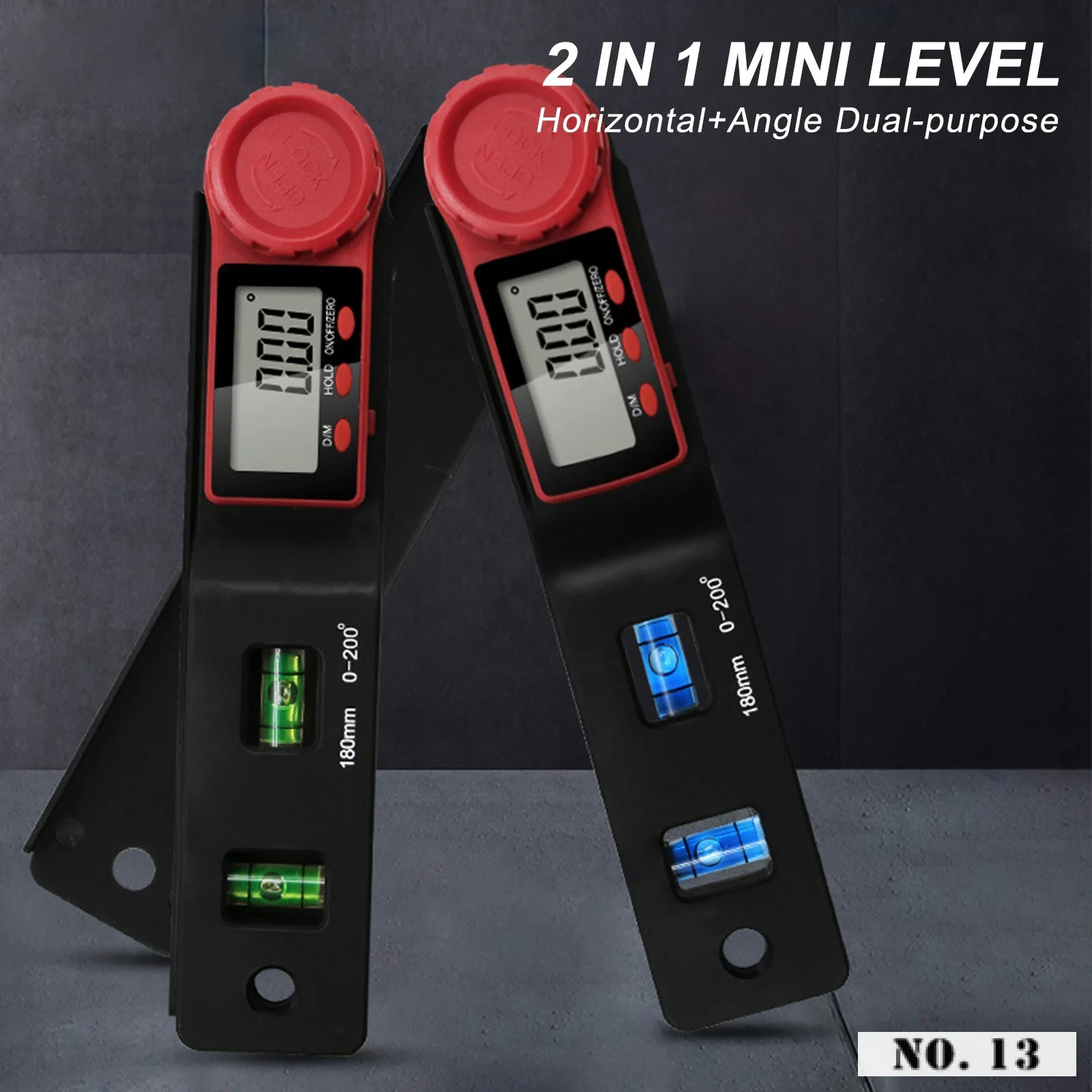 

Digital Protractor Angle Finder Inclinometer Electronic Level 360 Degree with Magnets Level Angle Slope Test Ruler