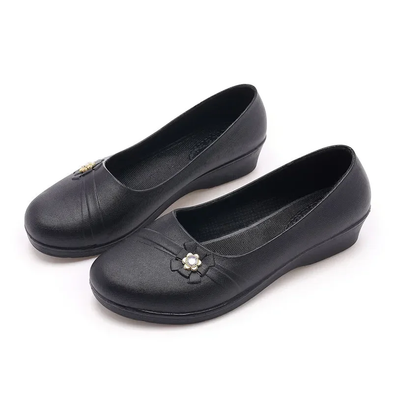 sapatos femininas женские милые противоскользящие лоферы на плоской подошве с круглым