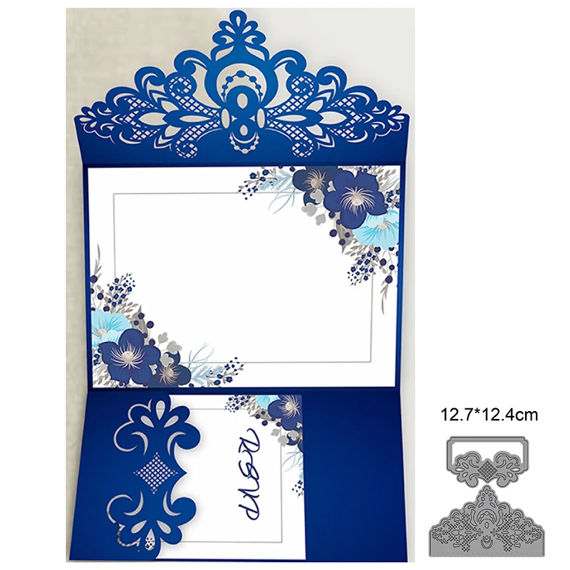 

Metal Cutting Dies Stencils Dies Cut Mold Lace Border Frame Scrapbooking Dies Embossing Dies Decoation Paper Craft Knife Mould