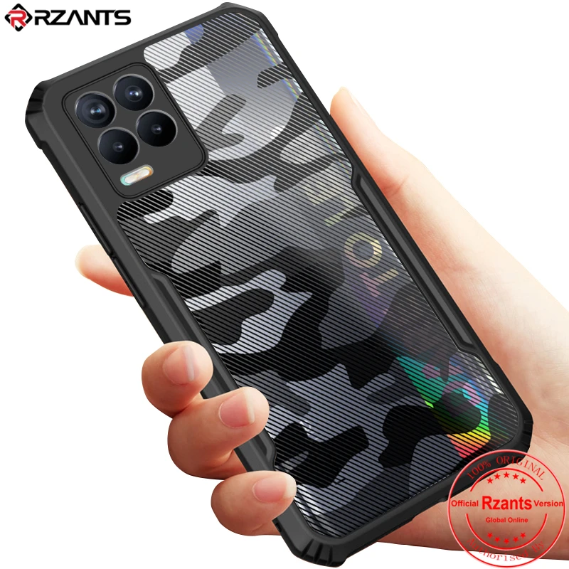 

Rzants For OPPO Realme 8 8s Realme 8 Pro 9 9i 4G 5G Case Hard Camouflage Beetle Shockproof Slim Crystal Clear Cover Double