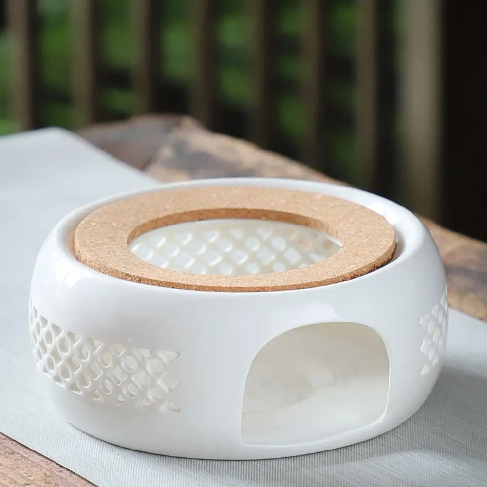 

Керамический чайник с подогревом, полезный белый 5,9*5,9*2,36 дюймов, керамическая печь для горячего чая, керамический чайник, обогреватель для гостиной