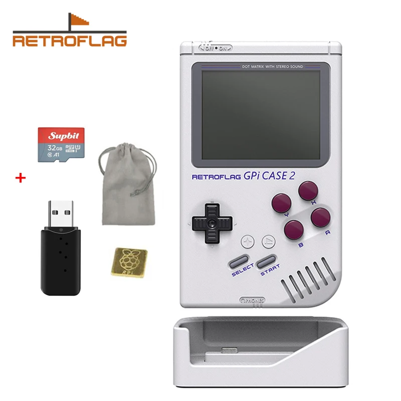 Retroflag Gpi Case 2 with Rechargeable Battery Base 3