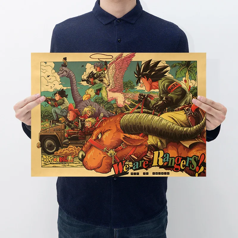 

Picture Interior Dragon Ball Wall Posters for Boys Room Bedroom Decoration Paintings Decoration Kraft Paper Poster Vintage Retro