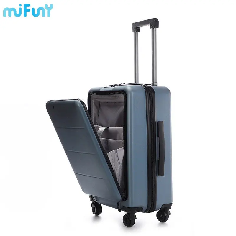 

MiFuny Front Open Rolling Luggage 20/24inch Carry on Luggage with Wheels Fashion Business Suitcase Password Trolley Boarding Box