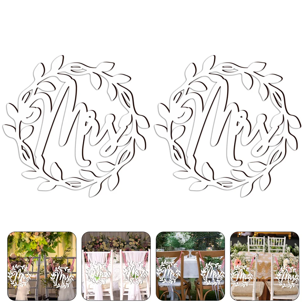 

Wedding Signs Chair Sign Bride Groom Wooden Decoration Hanging Decorations Ornament Ceremony Table Wood Rustic Decor Gift