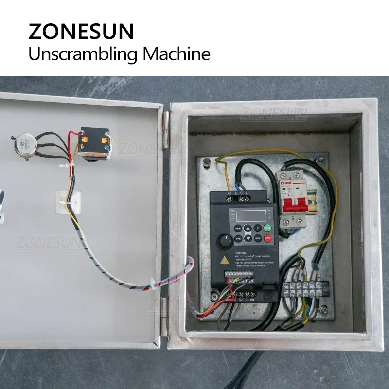 Фото Автоматическая конвейерная линия ZONESUN ZS-CB190 для размещения бутылок с настраиваемой цепной конвейерной лентой для упаковки вина и воды №3