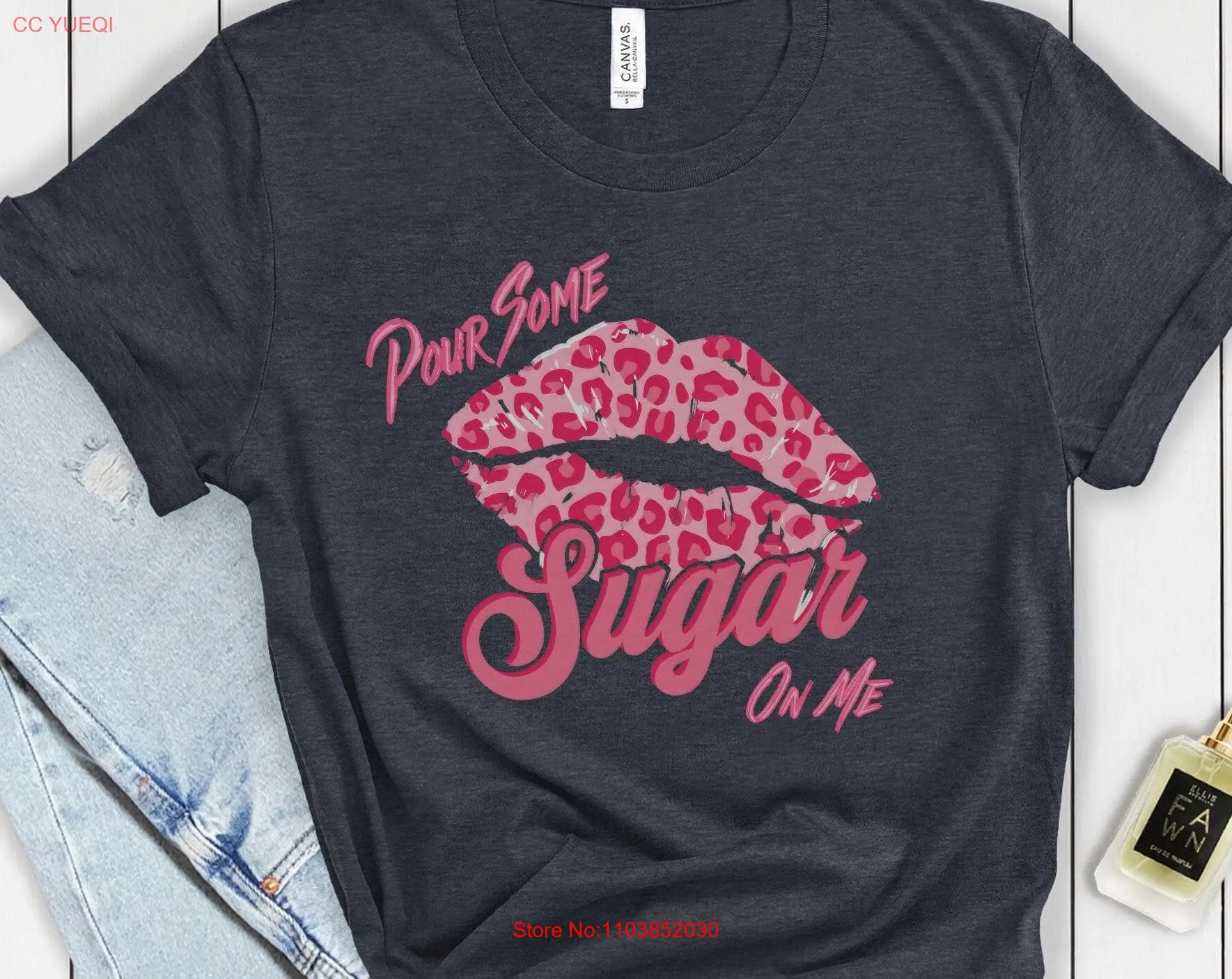 Футболка Pour Some Sugar On Me на День святого Валентина рок-н-ролл 80-х годов с длинными или