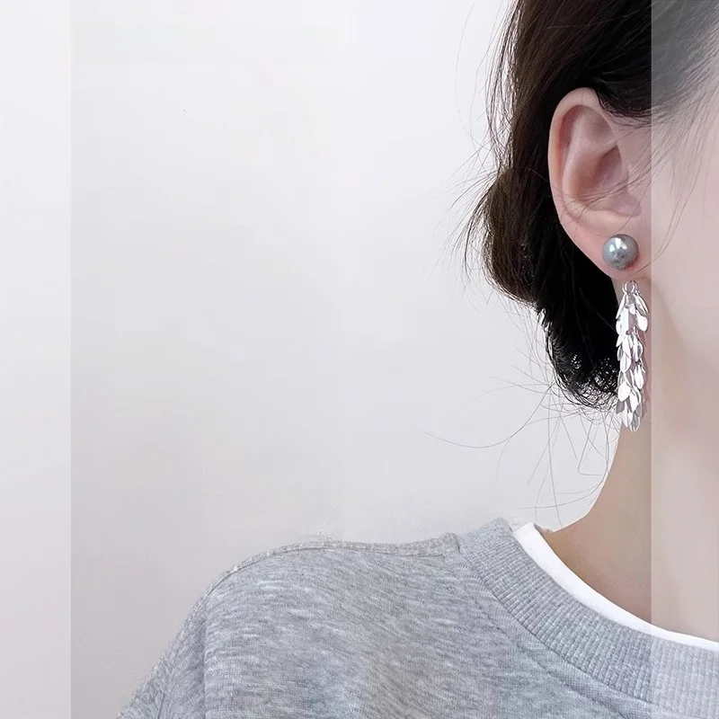 Жемчужные серьги с кисточками и крыльями ангела новинка 2024 хит продаж