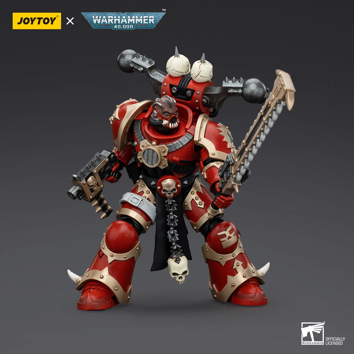 Фото JOYTOY Warhammer 40k World Eaters Khorne Berzerker 6, фигурки героев, оригинальная коллекция, украшение для куклы, подарок, модель гаража №1