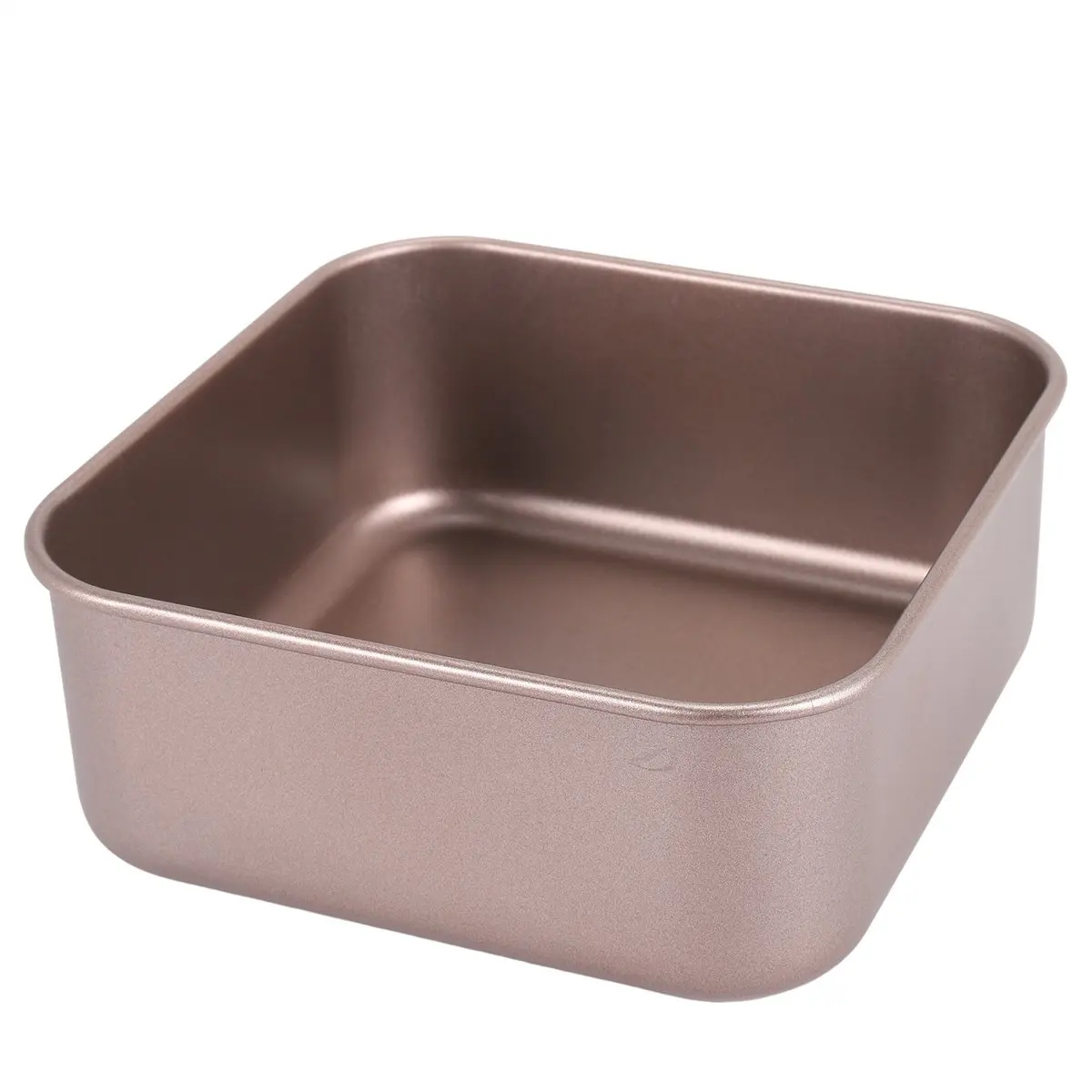 Фото Квадратная форма для выпечки Gold Square Cake Mould, утолщенная, антипригарная, глубокая, для традиционной выпечки, для барбекю, хлеба, традиционных десертов №3