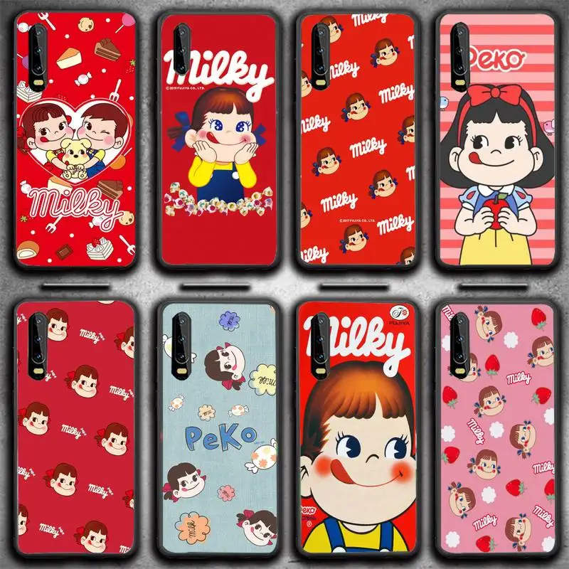 

Sweet Peko Milk Milky Candy Phone Case For Huawei G7 G8 P7 P8 P9 P10 P20 P30 Lite Mini Pro P Smart Plus Cove Fundas