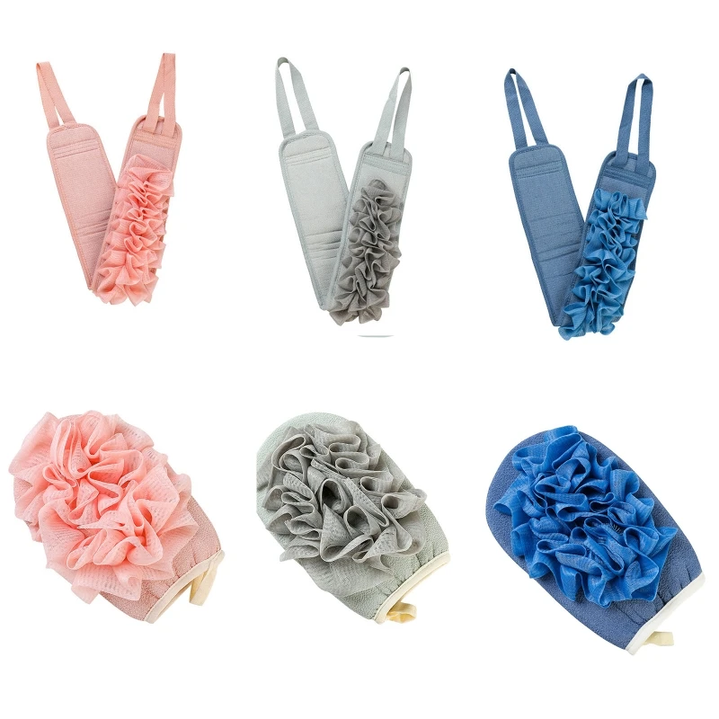 

Губка-пуф для душа с цветочным шариком