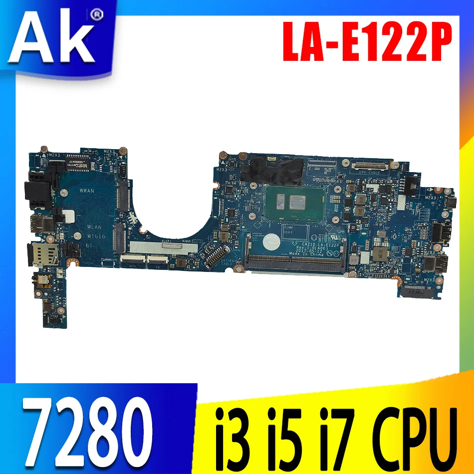 

CN-09PJNK 0K50WH для DELL Latitude 7280 материнская плата для ноутбука DDR3 Материнская плата для ноутбука с i3 i5 i7 6-го поколения или ЦП 7-го поколения
