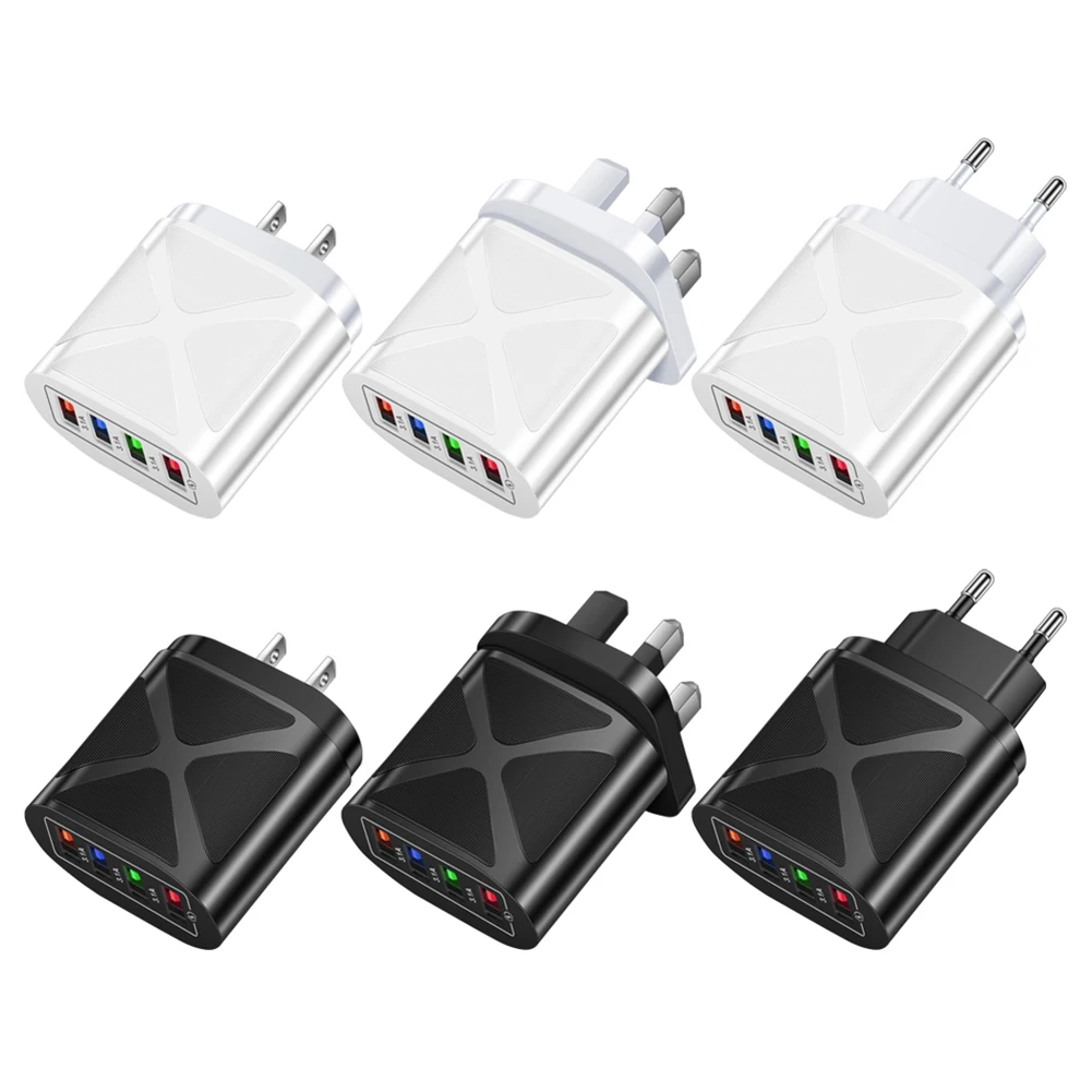 

Портативное быстрое зарядное устройство с 4 USB-портами