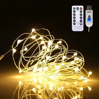 100led fairy string lights usb charging remote control waterproof decorative lamp christmas wedding decor led string lights